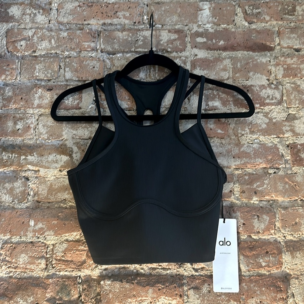 ALO AIRLIFT RIBBED DOUBLE UP BRA TANK